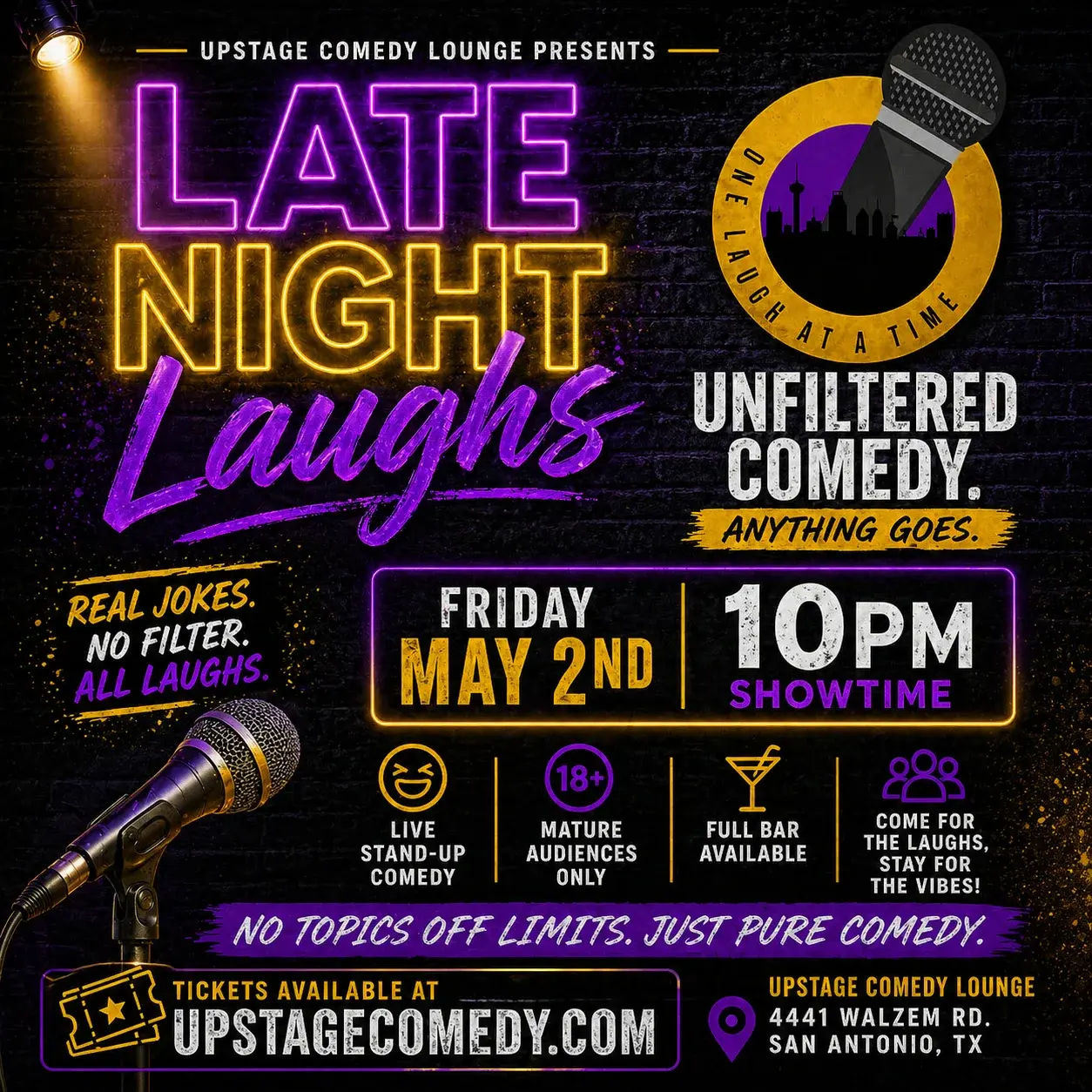 LATE NIGHT LAUGHS - UNFILTERED COMEDY.