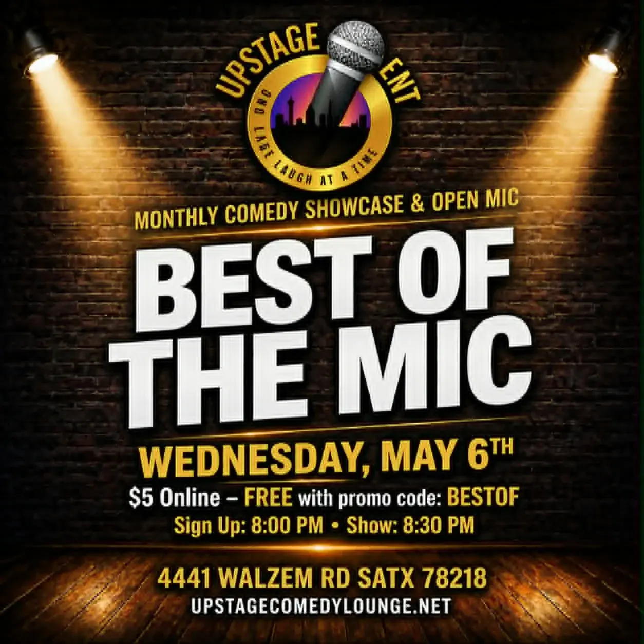 Best of the Mic – Monthly Comedy Showcase & Open Mic