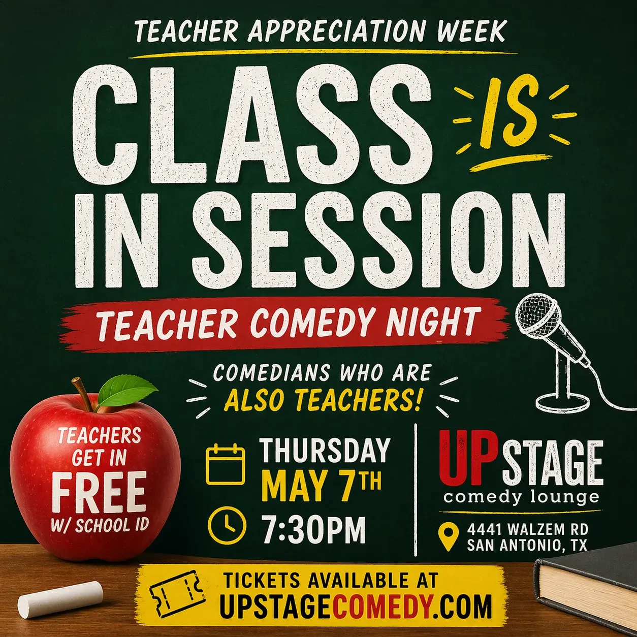 Class Is In Session: Teacher Comedy Night